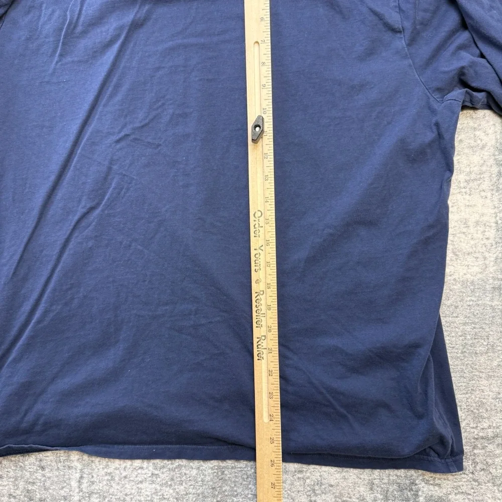 Polo Ralph Lauren Hoodie T-Shirt Mens XL Navy Blue Lightweight Cotton Pony - Picture 10 of 12